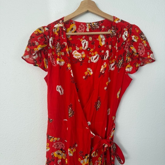 Free People Jess Floral Wrap Maxi Dress Flower - Picture 13 of 15